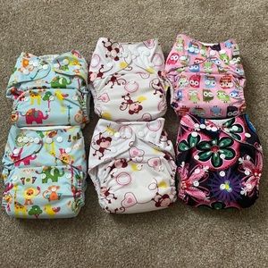 6 Alva baby diapers with inserts